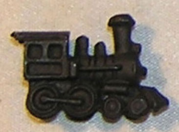 Dollhouse Miniature Toy, Steam Engine, Black